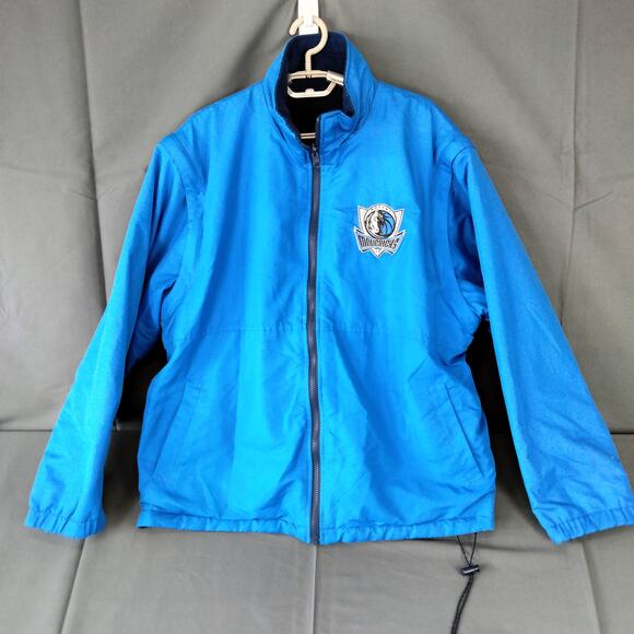 Dallas Mavericks NBA Blue Reversable Removable Long Sleeve Mens XL Jacket - Picture 2 of 9